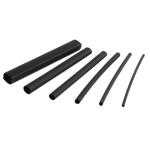 Commercial Electric 160-Piece 3 in. Assorted Size Heat Shrink Tubing Kit, Black (HS-3ASTBK)