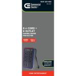 Commercial Electric 6 ft. 6-Outlet RGB Gaming Surge Protector with 2 USB and 1 USB-C (SP-GP621)