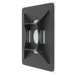 Commercial Electric 1in Standard UV Resistant Mounting Base for Cable Zip Ties 100 Pack UV (Black) (HW-4ACB)