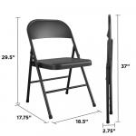 Cosco All- Steel Folding Chair, 4-Pack