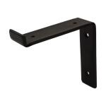 Crates & Pallet 6 in. Black Steel Shelf Bracket for Wood Shelving (69101)