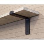 Crates & Pallet 6 in. Black Steel Shelf Bracket for Wood Shelving (69101)