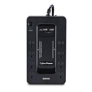 CyberPower 650VA 8-Outlet UPS Battery Backup with USB (SX650U)