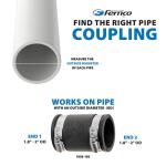 Fernco 1-1/2 in. x 1-1/2 in. DWV Flexible PVC Coupling (P1056-150)