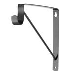Everbilt Black Heavy Duty Shelf Bracket and Rod Support (19702)