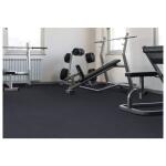 TrafficMaster Black with Blue Flecks 25.2 in. x 25.2 in. x 0.68 in. Foam Shock Absorbing Gym Floor Tiles(4 Tiles/Pack) (17.64 sq. ft.) (24182COPLHD)