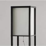 Hampton Bay 63 in. Shelf Floor Lamp (Black)