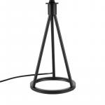 Hampton Bay 23.75 in. Higgins Black Tripod Table Lamp with Round Base