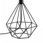 Hampton Bay 15.5 in. Willet Black Cage Accent Table Lamp