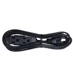 HDX 8ft. 16/3 Light Duty Indoor Multi-Outlet Extension Cord with Banana Tap, Black (SPT2163008BLBA)