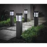 Home Decorators Collection Sumner 20 Lumen Black LED Weather Resistant Outdoor Solar Path Light with Glass Lens 4-Pack (94301-W22-4PK)