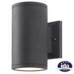 Home Decorators Collection Rodham 8 in. Black Integrated LED Hardwired Outdoor Wall Light Lantern Sconce (IZC1691L-2)