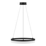 Home Decorators Collection Kipling 35-Watt Black Modern Integrated LED Pendant Light with Frosted Acrylic Shade (22826-002)