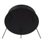 Home Decorators Collection Kipling 35-Watt Black Modern Integrated LED Pendant Light with Frosted Acrylic Shade (22826-002)