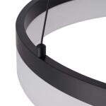 Home Decorators Collection Kipling 35-Watt Black Modern Integrated LED Pendant Light with Frosted Acrylic Shade (22826-002)