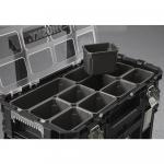 Husky22 in. Stackable Tool Box, 22 in. Rolling Tool Cart and Pro Small Parts Organizer With Removable 12 Bins