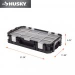 HuskyHeavy Duty Lightweight Connect Stackable Portable 0-Compartment Small Tool and Parts Organizer