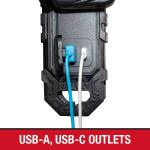 Husky 8 ft. 14/3 Heavy Duty 6-Outlet 2100 Joule Surge Protector, Black (YLPT-154)