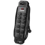 Husky 10 ft. 14/3 Heavy Duty 10-Outlet 4200 Joule Surge Protector with USB-A and USB-C ports, Black (YLPT-155)