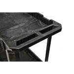 Husky 2-Tier Plastic 4-Wheeled Service Cart in Black (12603)