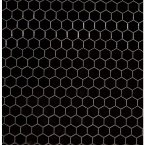 MSI Retro Black 2 in. Hexagon 11 in. x 12 in. Matte Porcelain Mesh-Mounted Mosaic Floor and Wall Tile (0.96 sq. ft./Each) (PT-RETNER-2HEXE)