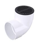 NDS 6 in. Plastic Round Drainage Grate in Black (40)