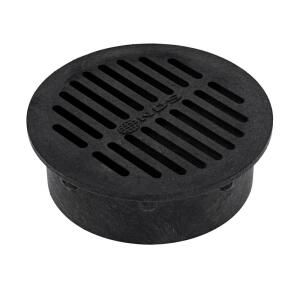NDS 6 in. Plastic Round Drainage Grate in Black (40)