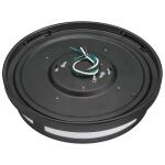 Hampton Bay 11 in. Round Black Indoor Outdoor LED Flush Mount Ceiling Light Adjustable CCT 830 Lumens Wet Rated Front or Side Door (54471291)