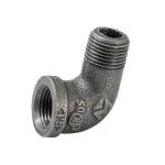 Southland 1/2 in. Black Malleable Iron 90 Degree FPT x MPT Street Elbow Fitting (520-303HN)