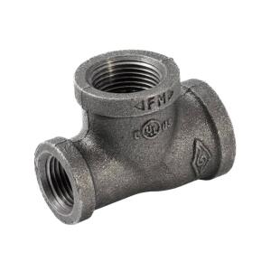 Southland 3/4 in. x 1/2 in. x 3/4 in. Black Malleable FIP x FIP x FIP Reducing Tee Fitting (520-434HP)
