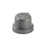 Southland 1/2 in. Black Malleable Iron Cap Fitting (521-403HN)
