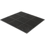 TrafficMaster Black 36 in. x 36 in. Rubber Anti-Fatigue Indoor Comfort Mat (KFTRM9191-1)