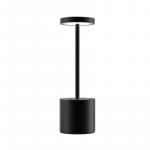 Tzumi 10.25 in. Aura LED Wireless Black Table Lamp with Brilliance