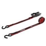 Husky 16 ft. 1.25 in. Ratchet Tie-Down Straps with S-Hook (4-Pack) (FH0836E)