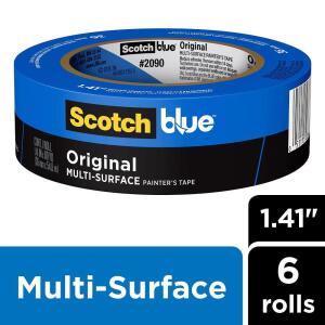 3M ScotchBlue 1.41 in. x 60 yds. Original Multi-Surface Painter's Tape (6-Pack) (2090-36QC6)