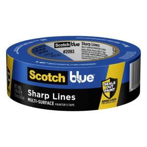 3M ScotchBlue 1.41 in. x 60 yds. Sharp Lines Multi-Surface Painter's Tape with Edge-Lock (2093-36CC)