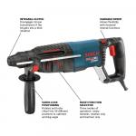 Bosch Bulldog Xtreme 8 Amp 1 in. Corded Variable Speed SDS-Plus Rotary Hammer Drill for Concrete/Masonry, with Carrying Case