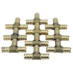 Apollo 1/2 in. Brass PEX-B Barb Tee (10-Pack) (APXT1210PK)