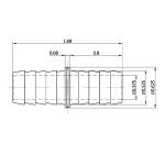 Everbilt 1/2 in. Barb Brass Splicer Fitting (800079)