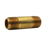 Everbilt 1/4 in. x 1-1/2 in. MIP Brass Nipple Fitting (802569)