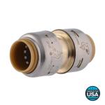 SharkBite Max 1/2 in. Brass Push-to-Connect Coupling Fitting (UR008A)