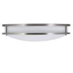 Commercial Electric 16 in. Smart Round RGB Color Selectable LED Brushed Nickel Flush Mount