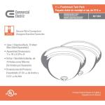 Commercial Electric 11 in. 1-Light Brushed Nickel Flush Mount with Frosted Glass Shade 2-Pack (EFG1011-2-BN)