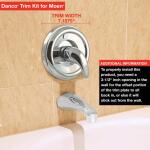 DANCO 1-Handle Valve Trim Kit in Brushed Nickel for Delta Tub/Shower Faucets (10004)