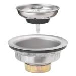Glacier Bay 3/4 in. Standard Post Sink Strainer in Brushed Steel (7043-103BS)