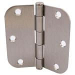 Everbilt 3-1/2 in. x 5/8 in. Radius Satin Nickel Squeak-Free Door Hinge