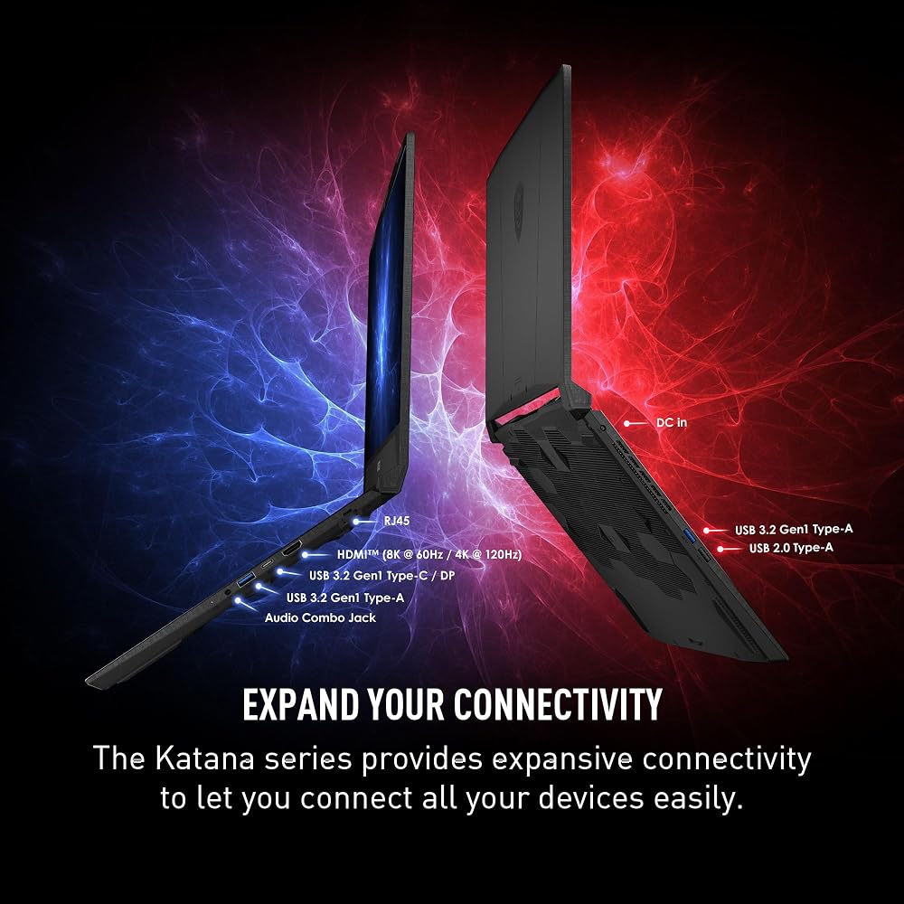 MSI Katana A15 AI 15.6-Inch 165Hz QHD Gaming Laptop: Ryzen 9-8945HS,  RTX 4070 - Image 4