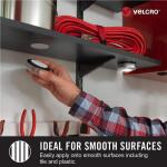 VELCRO 4 in. x 2 in. Industrial Strength Strips in Black (2-Pack) (90199)