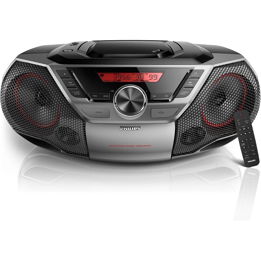 Philips Portable Boombox CD Player Bluetooth FM Radio