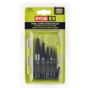 RYOBI Spiral Screw Extractor Set (5-Piece)